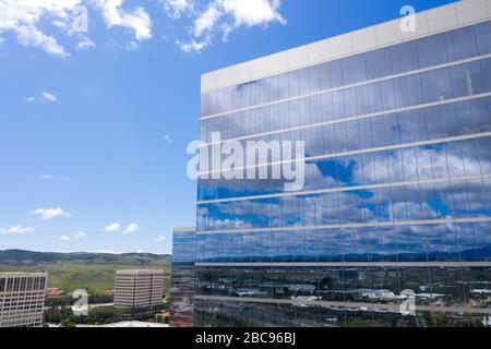 Luftaufnahmen von Irvine Spectrum Offices Stockfoto