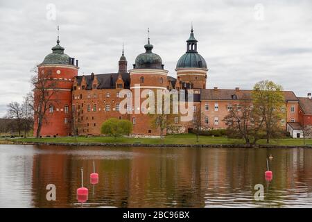 Schloss Gripsholm in der Stadt Mariefred am Mälarsee. Schweden Stockfoto