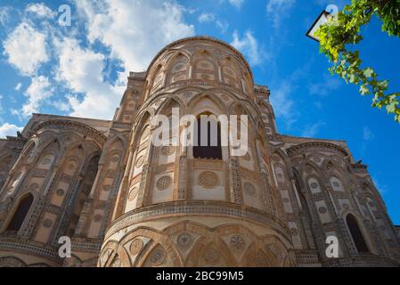 Apsis der Kathedrale von Monreale, Monreale, Palermo, Sizilien, Italien Stockfoto