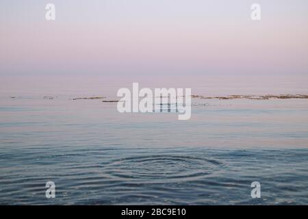 Spaziergang in Maasholm Bad, Schleswig-Holstein. Stockfoto