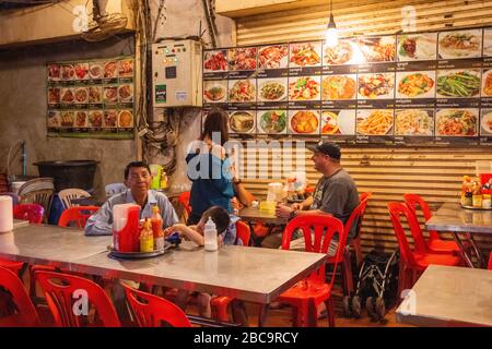 Nachtszene in Siem Reap, Kambodscha. Stockfoto