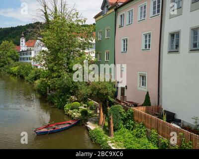 Eichstatt, Altmühl in der Altstadt, Altmühltal, Bayern, Deutschland Stockfoto