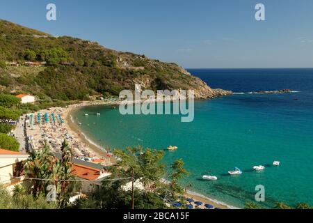 Cavoli Beach, Insel Elba, Nationalpark des toskanischen Archipels, Provinz Livorno, Toskana, Italien Stockfoto