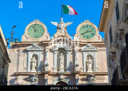 Palazzo Senatorio, Trapani, Sizilien, Italien Stockfoto