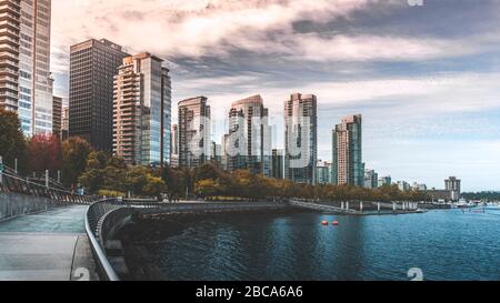 Coal Harbor eine der teuersten Gegend in Vancouver Kanada Stockfoto