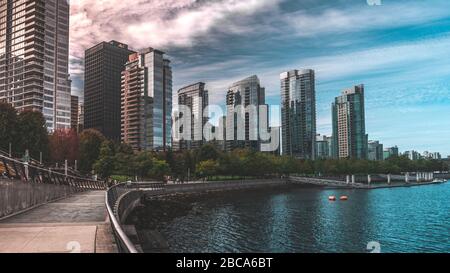 Coal Harbor eine der teuersten Gegend in Vancouver Kanada Stockfoto
