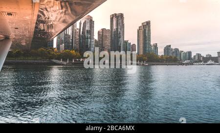 Coal Harbor eine der teuersten Gegend in Vancouver Kanada Stockfoto