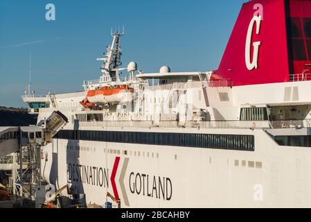 Schweden, Gotland Island, Visby, Gotland Ferry Stockfoto