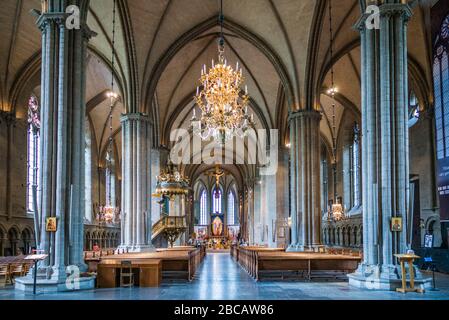 Schweden, Südostschweden, Linkoping, Linkopings Domkyrka Kathedrale, Interieur Stockfoto