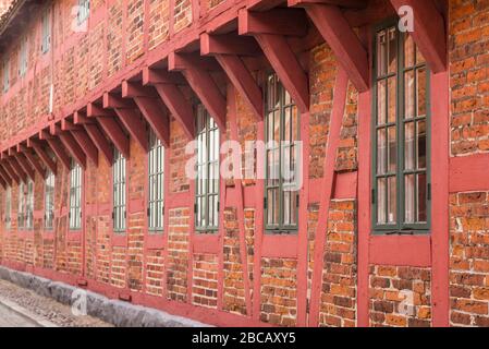 Schweden, Südschweden, Ystad, traditionelles Fachwerkgebäude, per Helsa Gard, 16. Jahrhundert Stockfoto