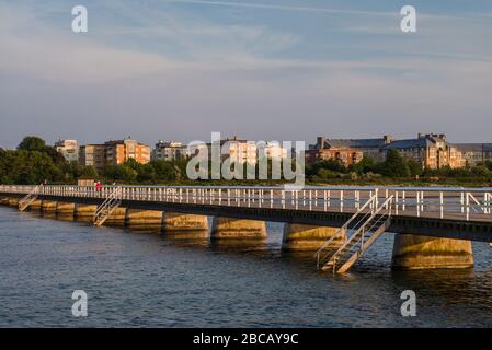 Schweden, Scania, Malmö, Riberborgs Strandbereich, Pier Stockfoto