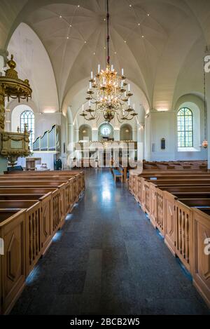 Schweden, Varmland, Karlstad, Domkyrkan, Interieur Stockfoto