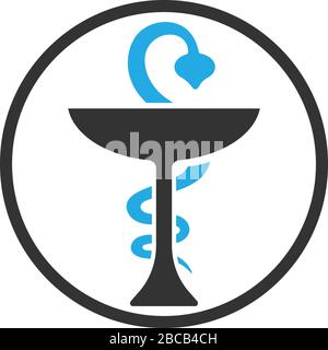 Vektorvorlage für das Apothekenlogo Stock Vektor