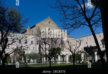 Kloster St. Chiara Kirche und Kloster, Neapel, Italien Stockfoto