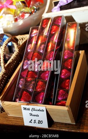 Allgemeine Ansichten des Audrey's Chocolate Shop in Hove, East Sussex, Großbritannien. Stockfoto