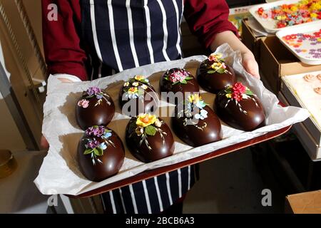 Allgemeine Ansichten des Audrey's Chocolate Shop in Hove, East Sussex, Großbritannien. Stockfoto