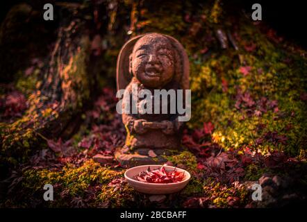 Wunderschöner Buddha im Kyoto Shrine Stockfoto