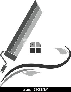 Vorlage für Business-Vektor-Logo von Paint House Stock Vektor