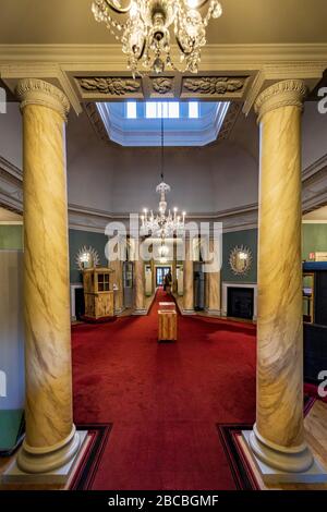 Innerhalb der Grade I gelisteten Versammlungsräume im Zentrum der Stadt Bath, England. Stockfoto