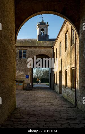 Dyrham Park ist ein barockes Landhaus in einem 270 Hektar großen alten Hirschpark in der Nähe des Dorfes Dyrham in South Gloucestershire. Ein Eigentum des National Trust Stockfoto