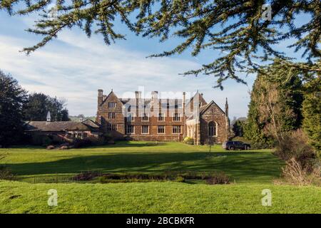 Rückansicht von Launde Abbey, Leicestershire. Jetzt als Konferenz- und Retreat-Zentrum von der Church of England Diözesen Leicester und Peterborough Stockfoto