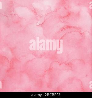 Wasserfarbe abstrakter rosa Hintergrund mit Farbverlauf Stockfoto