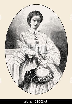 Dona Maria Pia von Savoyen, zwischen den Jahren von 1848 und 1911, eine portugiesische Königin willigte ein, Ehepartner von König Luís I. von Portugal Stockfoto