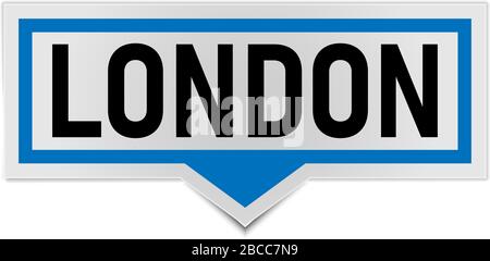 London Speech Bubble Icon. Speech Bubble Vector eps10 Stock Vektor