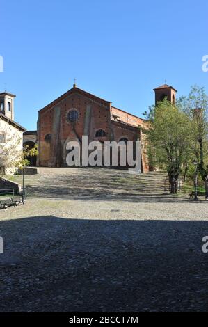 Chiesa di San Francesco, St. Franziskus Kirche, 12. Jahrhundert, Cassine, Alessandria, Piemont, Italien, Europa Stockfoto