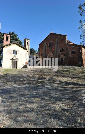 Chiesa di San Francesco, St. Franziskus Kirche, 12. Jahrhundert, Cassine, Alessandria, Piemont, Italien, Europa Stockfoto