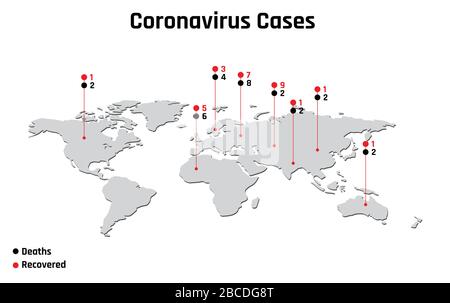 Coronavirus 2019-NC0V Ausbruch, Travel Alert Konzept. Das Virus greift die Atemwege an und gefährdet die medizinische Gesundheit einer Pandemie. Stock Vektor