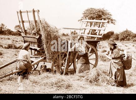 Ländliche Idylle, England, viktorianische Zeit Stockfoto