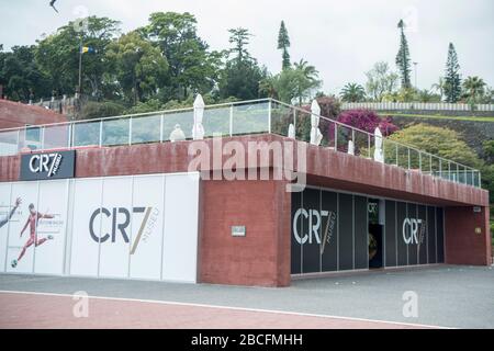 Das CR7 Museum des Fußballspielers Cristiano Ronaldo von Portugal in der Stadt Funchal auf der Insel Madeira von Portugal. Portugal, Madeira, April 2018 Stockfoto