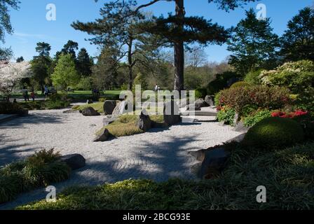 Japanischer Garten Royal Botanic Gardens Kew Gardens, Richmond, London, TW9 3AE Stockfoto