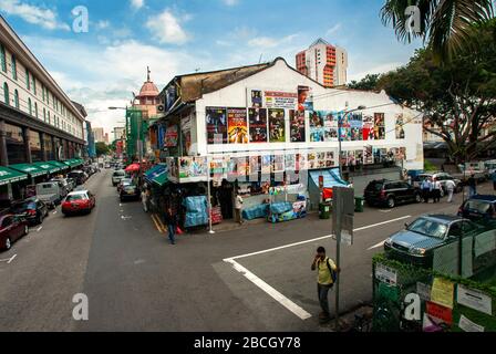 Outdoor-Toy-Verkäufer auf der Lembu Road in Little India in Singapur Stockfoto