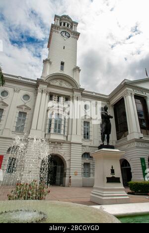 Victoria Theatre und Victoria Memorial Hall, Singapore City, Singapur Stockfoto