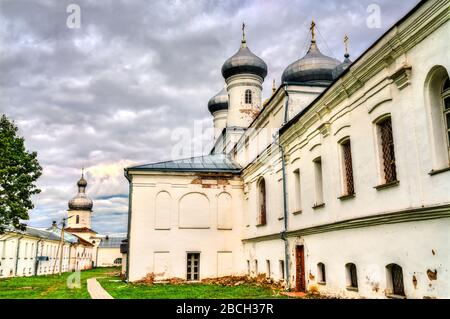 Das Yurijew- oder das St.-Georgs-Kloster in Russland Stockfoto