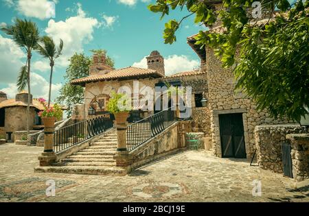 Altos de Chavon Dorf, La Romana in der Dominikanischen Republik Stockfoto