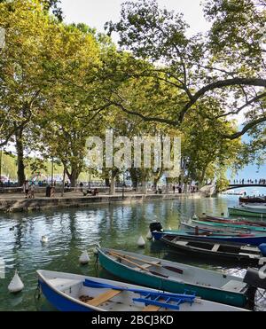 Lovers' Bridge in Annecy, Frankreich Stockfoto