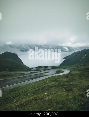 Großglockner Österreich - Hochalpenstraße - Hochalpenstraße Stockfoto