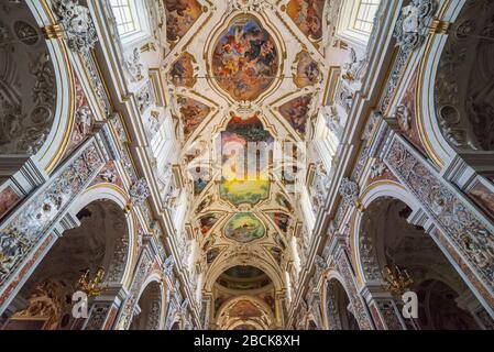Innenansicht der Kirche von Santa Maria di Gesù, Palermo, Sizilien, Italien, Europa Stockfoto