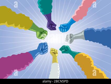 Die Ärzte Sind Vielfältig Stock Vektor