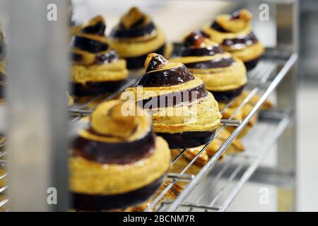 Viennoiserie französische Bäckerei - Frankreich Stockfoto