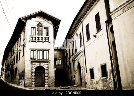 Die schöne Stadt Feltre, in der Provinz Belluno, in Italien Stockfoto