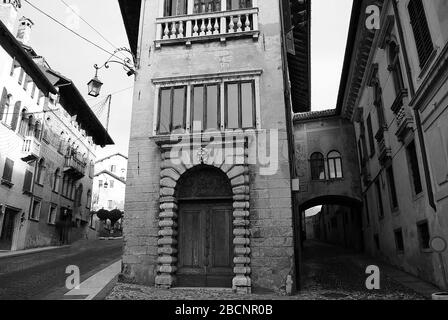 Die schöne Stadt Feltre, in der Provinz Belluno, in Italien Stockfoto