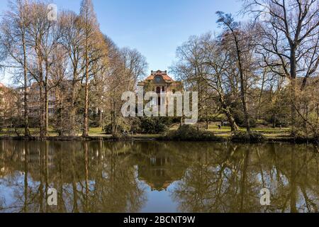 Thyssen-Villa in Mulheim an der Ruhrgebietsstraße Stockfoto