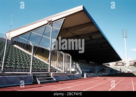 Allgemeiner Blick auf das Stade Josy Barthel Fußball-/Leichtathletikstadion Stockfoto