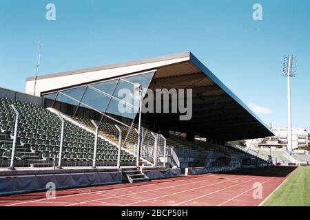 Allgemeiner Blick auf das Stade Josy Barthel Fußball-/Leichtathletikstadion Stockfoto