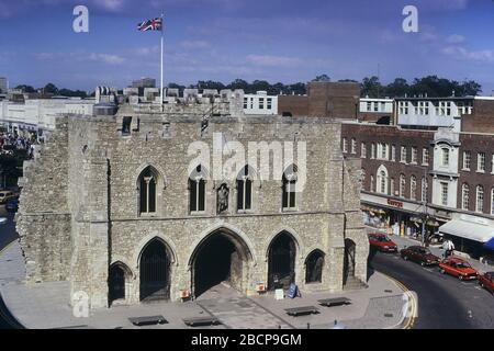 The Bargate, Southampton, Hampshire, England, Großbritannien. Ca. 1986 Stockfoto