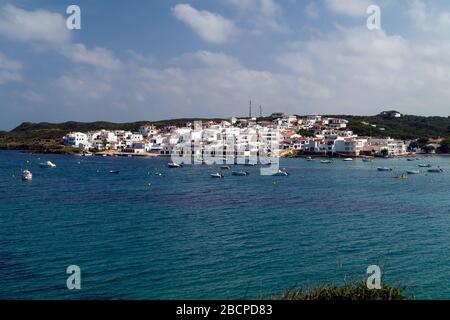 Dorf Es Grau, Menorca, Balearen, Spanien, Europa Stockfoto